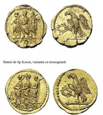 Monedele din aur şi podoabele dacice din argint, expuse la MNIR